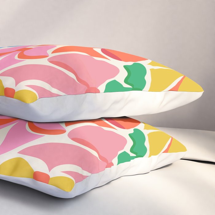 RainBows - Bright Multi Retro Rainbow Bows Pillow Sham Gallery Image 3