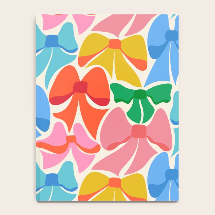 RainBows - Bright Multi Retro Rainbow Bows Notebook Gallery Image 4