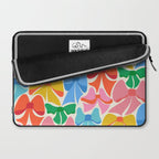 RainBows - Bright Multi Retro Rainbow Bows Laptop Sleeve Gallery Image 2