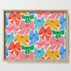 RainBows - Bright Multi Retro Rainbow Bows Serving Tray Gallery Image 1