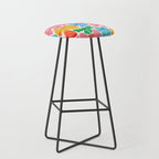 RainBows - Bright Multi Retro Rainbow Bows Stool Gallery Image 1