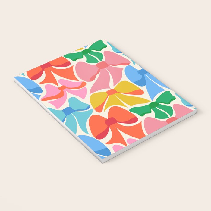 RainBows - Bright Multi Retro Rainbow Bows Notebook Gallery Image 3