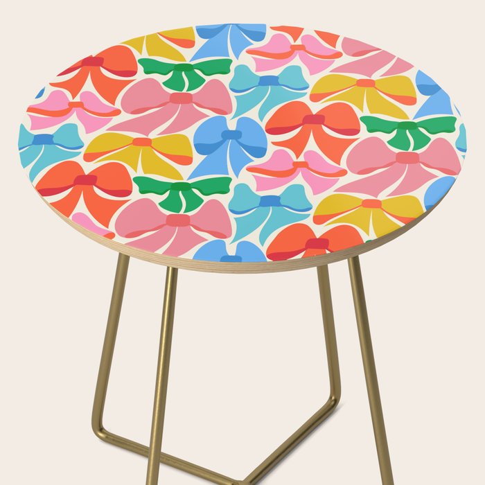 RainBows - Bright Multi Retro Rainbow Bows Side Table Gallery Image 2