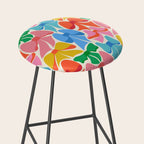 RainBows - Bright Multi Retro Rainbow Bows Stool Gallery Image 2