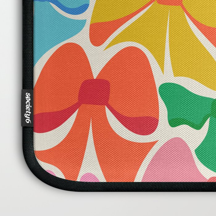 RainBows - Bright Multi Retro Rainbow Bows Laptop Sleeve Gallery Image 3