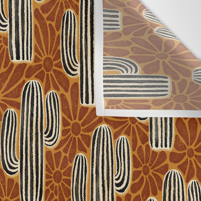 Sonora - Rust, gold, black and white Wall Tapestry Gallery Image 3