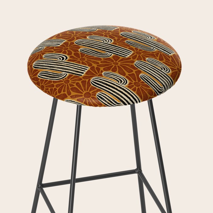 Sonora - Rust, gold, black and white Stool Gallery Image 2
