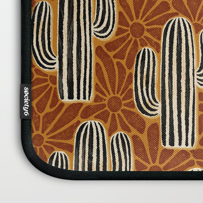 Sonora - Rust, gold, black and white Laptop Sleeve Gallery Image 3