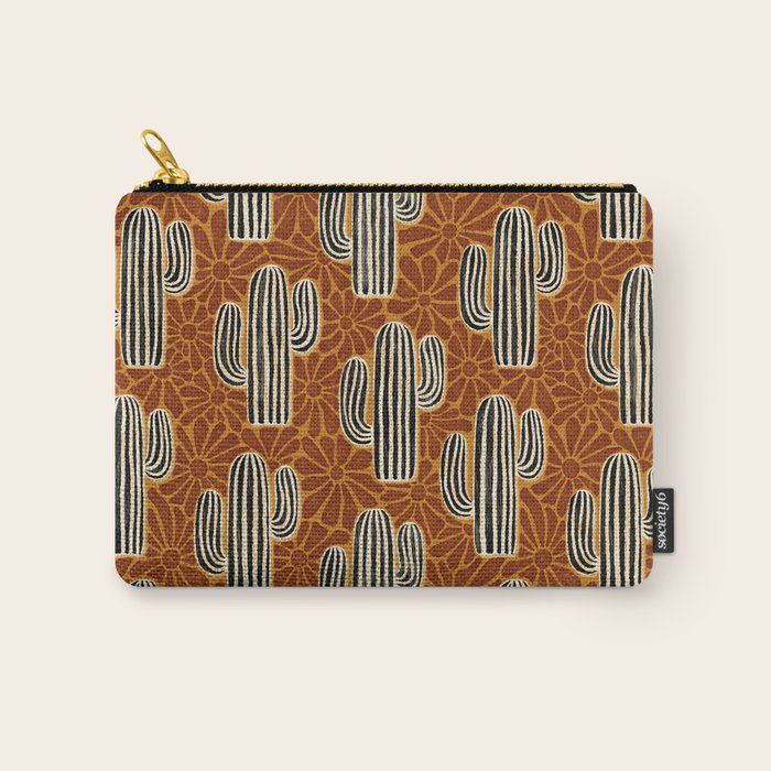 Sonora - Rust, gold, black and white Carry All Pouch Gallery Image 1