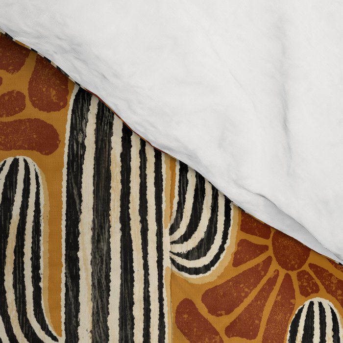 Sonora - Rust, gold, black and white Comforter Gallery Image 4
