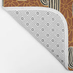 Sonora - Rust, gold, black and white Bath Mat Gallery Image 2