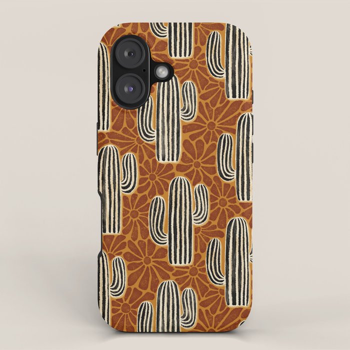 Sonora - Rust, gold, black and white iPhone Case Gallery Image 1