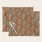 Sonora - Rust, gold, black and white Placemat Gallery Image 1