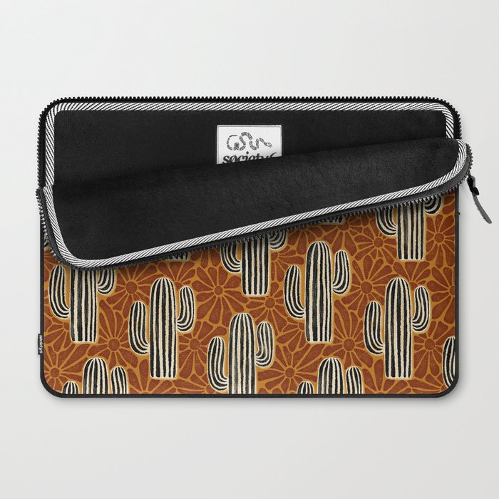 Sonora - Rust, gold, black and white Laptop Sleeve Gallery Image 2