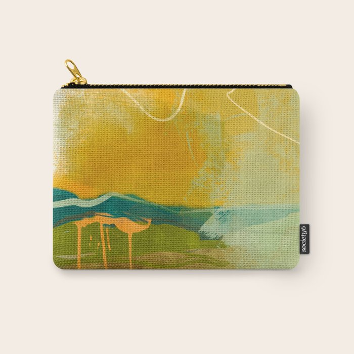 summer green abstract art Carry All Pouch Gallery Image 1