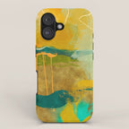 summer green abstract art iPhone Case Gallery Image 1