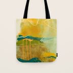 summer green abstract art Tote Bag Gallery Image 1