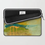 summer green abstract art Laptop Sleeve Gallery Image 2