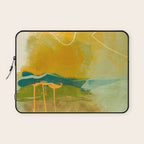 summer green abstract art Laptop Sleeve Gallery Image 1