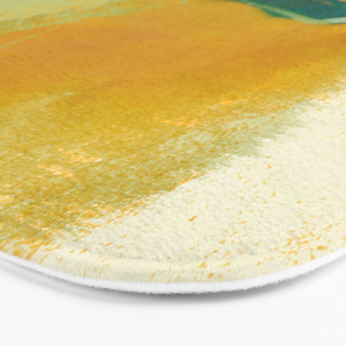 summer green abstract art Bath Mat Gallery Image 3