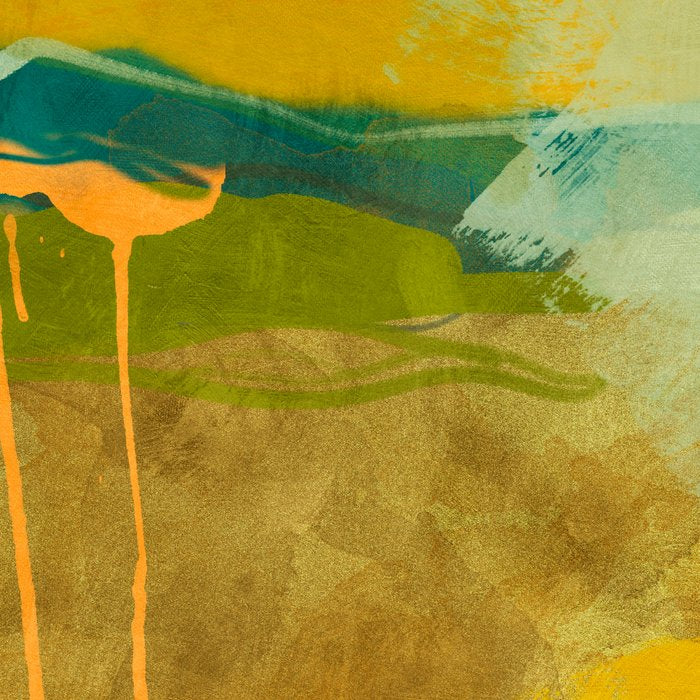 summer green abstract art Coffee Mug Gallery Image 2