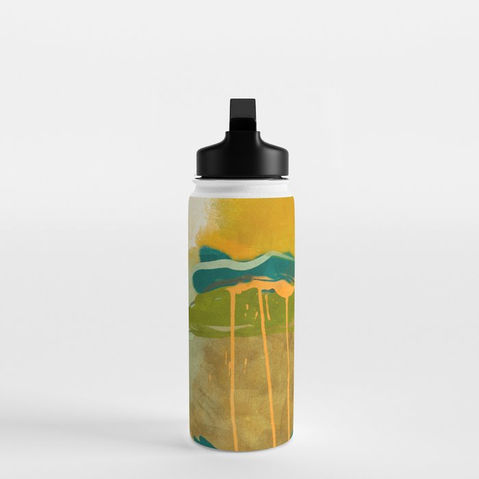 summer green abstract art Water Bottle Gallery Image 3