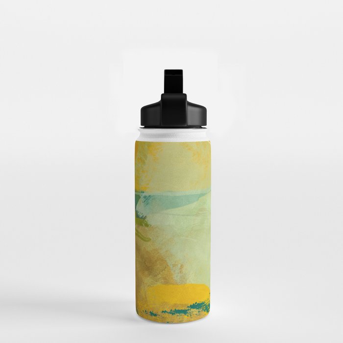 summer green abstract art Water Bottle Gallery Image 2