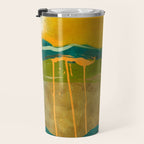 summer green abstract art Travel Mug Gallery Image 3