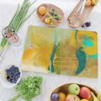 summer green abstract art Cutting Board Gallery Image 2