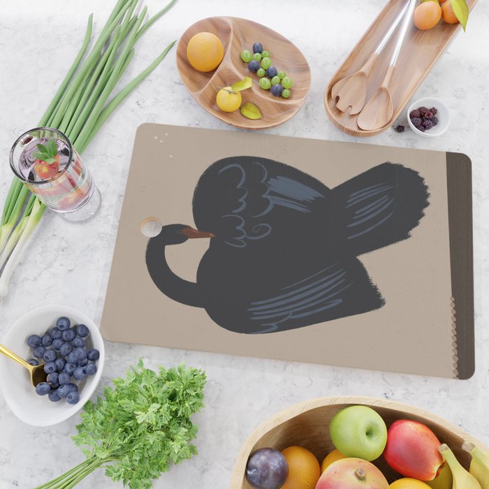  black swan Cutting Board Gallery Image 2