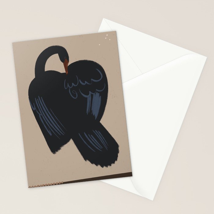  black swan Stationery Card Gallery Image 2