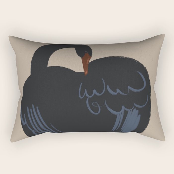  black swan Rectangular Pillow Gallery Image 1
