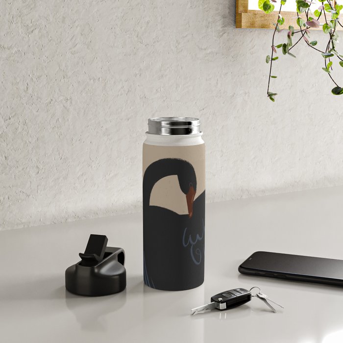  black swan Water Bottle Gallery Image 4