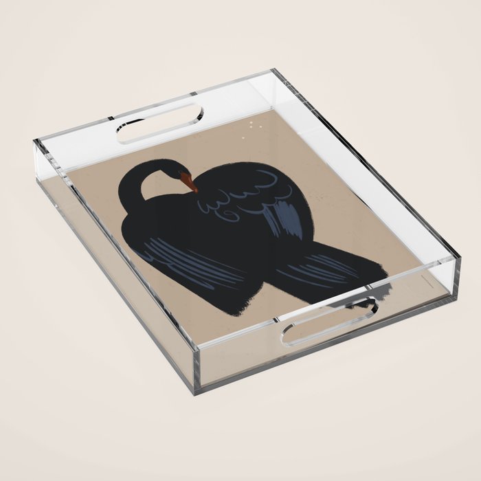  black swan Acrylic Tray Gallery Image 1