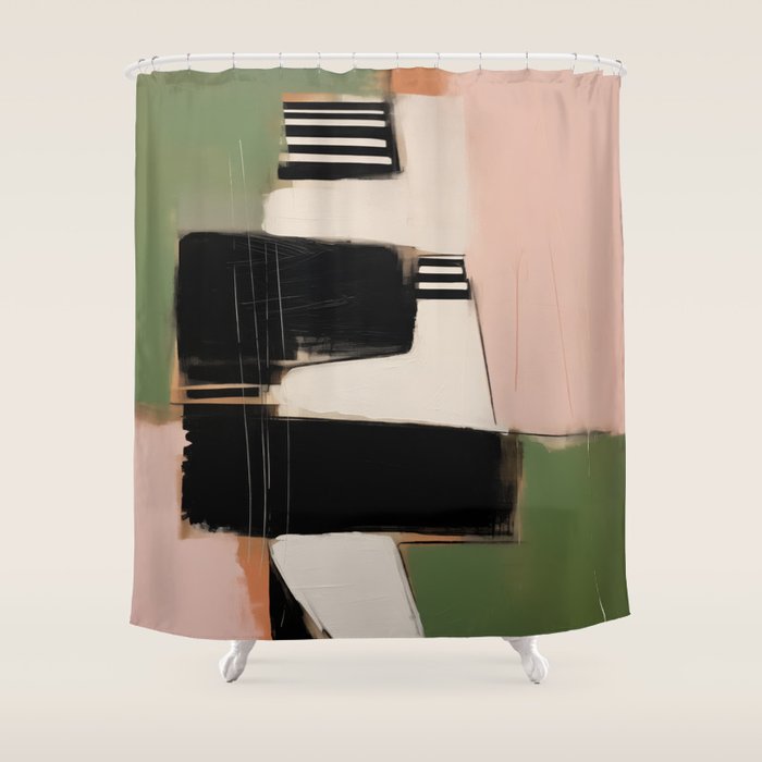 Soft Edge Abstraction 3 Shower Curtain Gallery Image 1