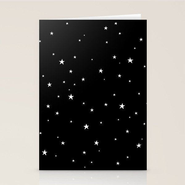 Tiny Stars Dark Stationery Card Gallery Image 2