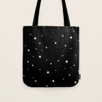 Tiny Stars Dark Tote Bag Gallery Image 1