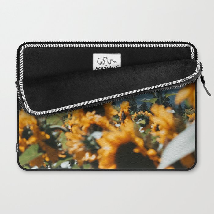 Mt. Hood Sunflower Field Laptop Sleeve Gallery Image 2