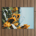 Mt. Hood Sunflower Field Outdoor Rug Gallery Image 1