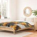 Mt. Hood Sunflower Field Duvet Cover Gallery Image 2