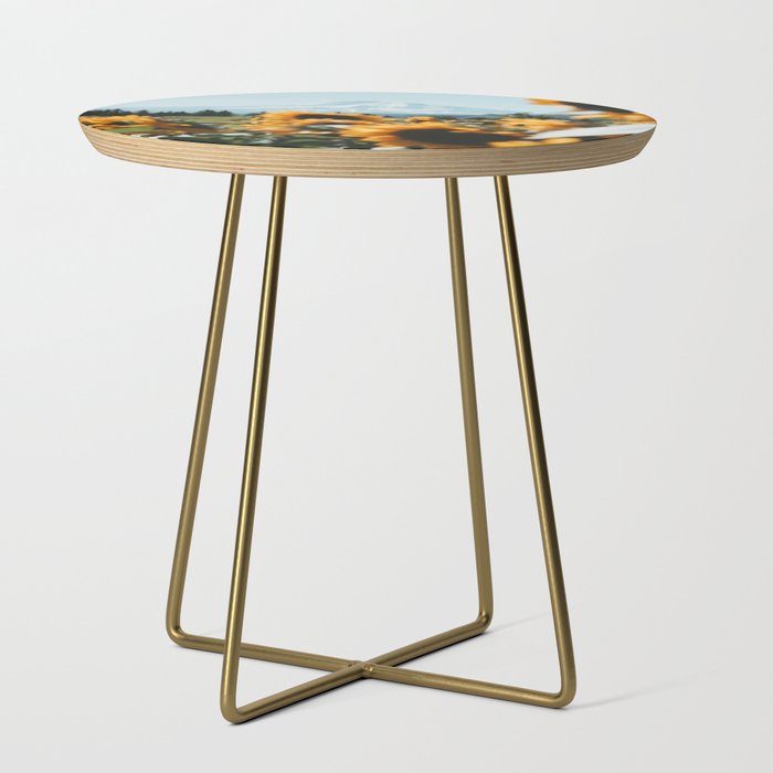Mt. Hood Sunflower Field Side Table Gallery Image 1