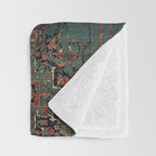 Vintage Traditional Moroccan Rug Throw Blanket Gallery Image 3