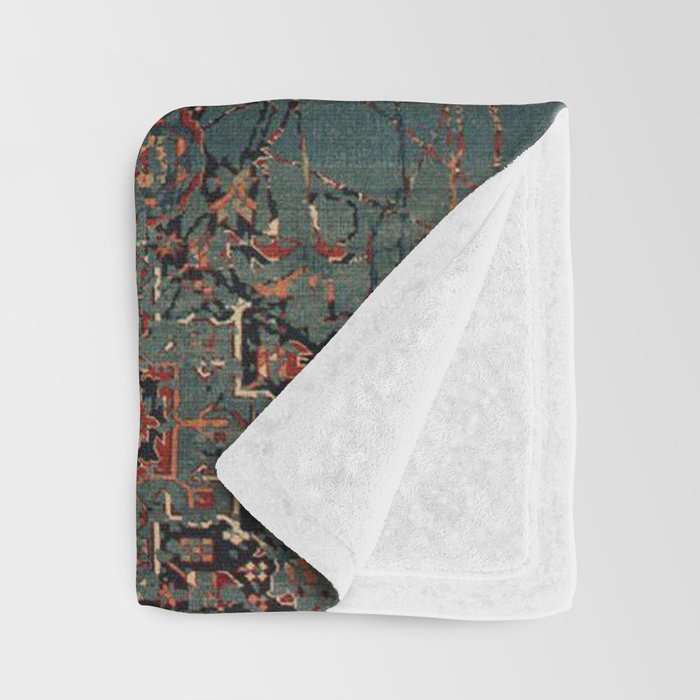Vintage Traditional Moroccan Rug Throw Blanket Gallery Image 3