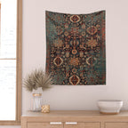 Vintage Traditional Moroccan Rug Wall Tapestry Gallery Image 2