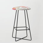 Groovy Party disco ball pink Stool Gallery Image 1