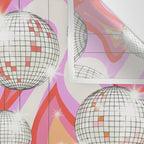 Groovy Party disco ball pink Wall Tapestry Gallery Image 3