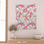 Groovy Party disco ball pink Wall Tapestry Gallery Image 2