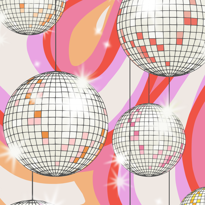 Groovy Party disco ball pink Coffee Mug Gallery Image 2