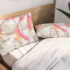 Groovy Party disco ball pink Pillow Sham Gallery Image 2