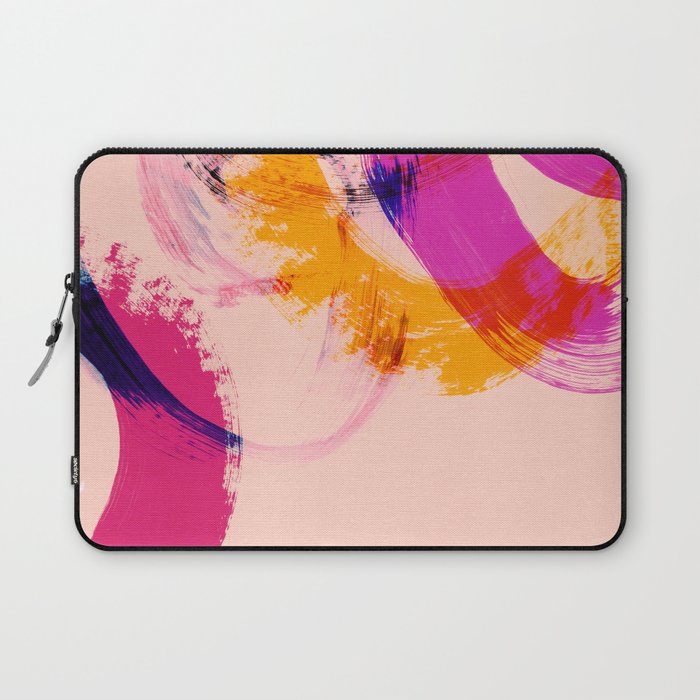 brush strokes abstract 2 Laptop Sleeve Gallery Image 1